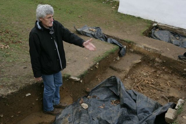 Vedoucí archeologického výzkumu Peter Baxa | Foto: Jan Gloc