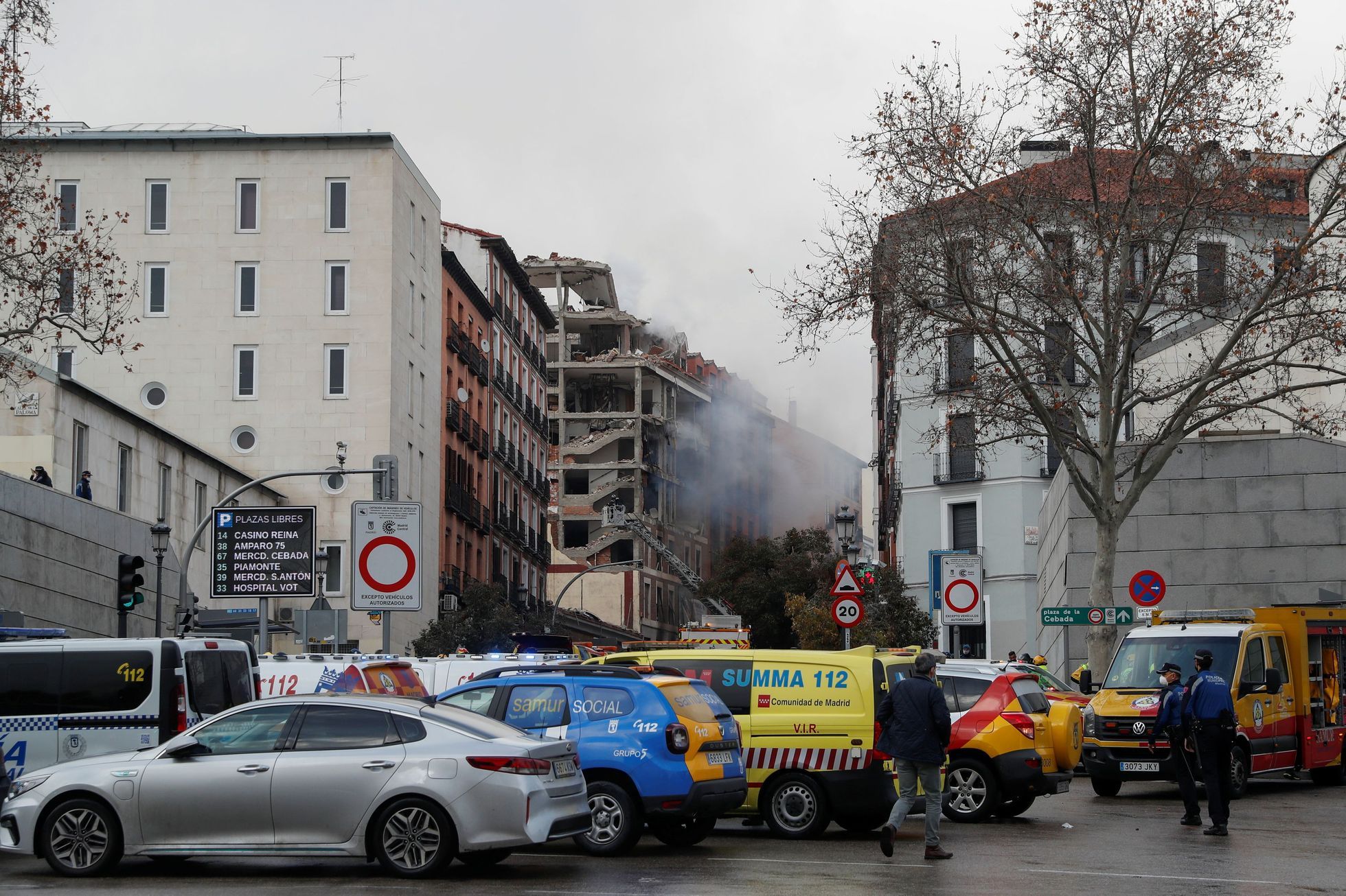 V Madridu došlo k výbuchu, exploze zničila část obytného domu. Čtyři lidé zemřeli | Aktuálně.cz