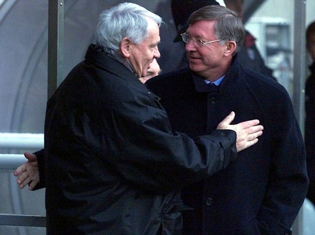 Bobby Robson (vlevo) ještě vedle Alexe Fergusona | Foto: Reuters