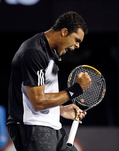 Emoce a Jo-Wilfried Tsonga - to patří k sobě | Foto: Reuters