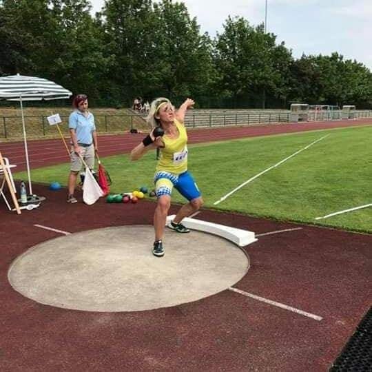 Martina Šimonová ve vrhu koulí dokázala získat bronz na MS 2019 za výkon 9 metrů a 13 centimetrů. | Foto: Archiv Martiny Šimonové