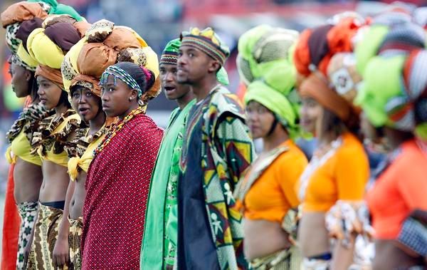 Slavnostní ceremoniál při příležitosti zahajení Poháru konfederace FIFA | Foto: Sport