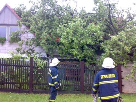 Vyvrácený strom na Svitavsku. | Foto: Libor Matouš - HZS Pardubického kraje