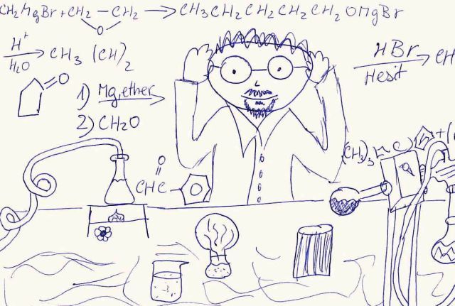 Vědec je inteligentní a pracovitý. Součaně ale také odpudivý blázen. Tak odpovídaki studenti středních škol v sociologickém průzkumu a také tak vědce nakreslili. | Foto: Aktuálně.cz