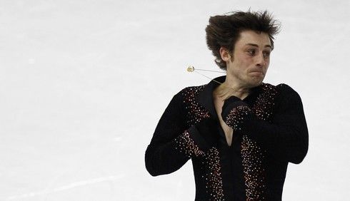 Brian Joubert je po krátkém programu třetí | Foto: Sport