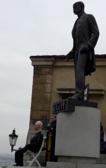 A na prezidenta Klause shlížel prezident Tomáš Garrique Masaryk | Foto: Kateřina Eliášová