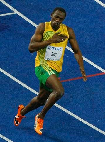 Usain Bolt - zlato a světový rekord | Foto: Reuters