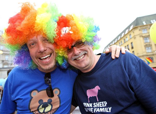 Queer parade se konala v Česku vůbec poprvé. | Foto: Tomáš Adamec, Aktuálně.cz