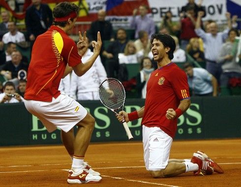 Fernando Verdasco s Felicianem Lopezem | Foto: Sport