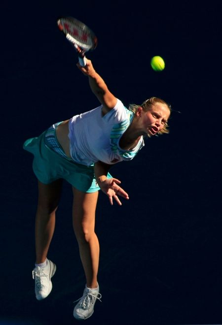 Jelena Dokičová při vítězném návratu na Australian Open | Foto: Václav Rojík