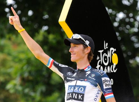 Druhý skončil Andy Schleck. | Foto: Reuters