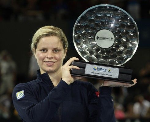 Kim Clijstersová s vítěznou trofejí | Foto: Sport