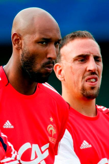 Francouzská fotbalová reprezentace příprava-Nicolas Anelka a Franck Ribery | Foto: Reuters