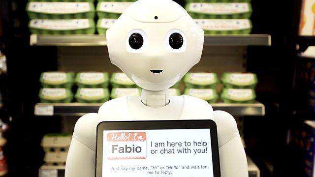 Robot Fabio. | Foto: BBC