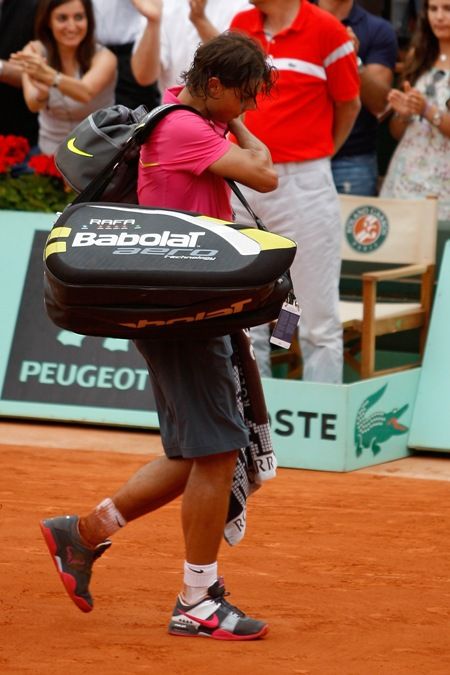 Rafael Nadal při první porážce na Roland Garros. | Foto: Václav Rojík