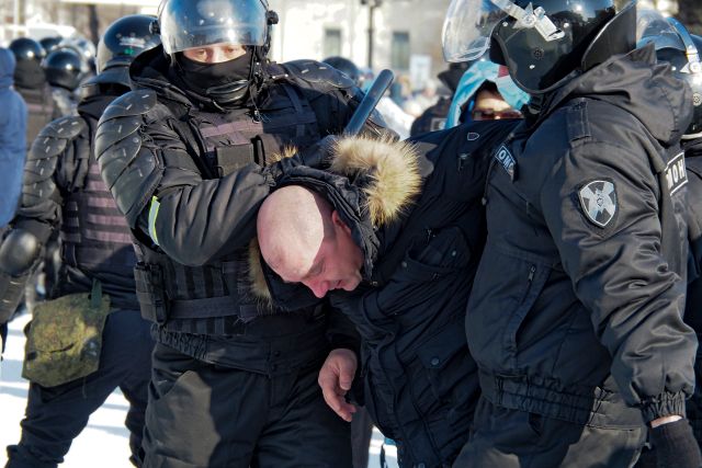 Demonstrace za Navalného ve městě Chabarovsk | Foto: ČTK