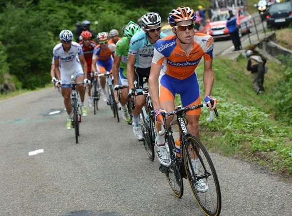 Luis Léon Sánchez v čele skupiny uprchlíků. | Foto: www.cyclingnews.com/bettini