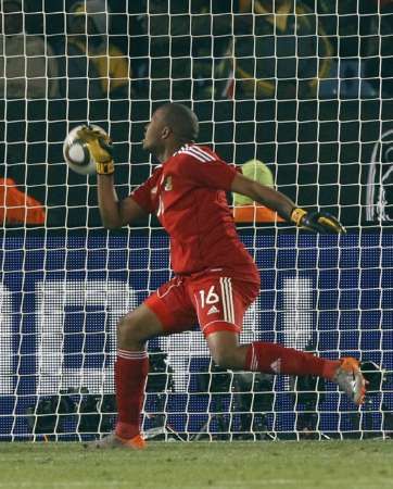 Brankář Itumeleng Khune neměl šanci reagovat | Foto: Reuters