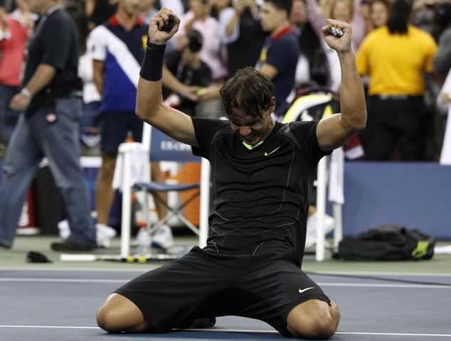 Hotovo. Rafael Nadal vyhrál poprvé v kariéře na US Open. | Foto: Reuters