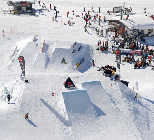 Snowpark v Kitzbühelu | Foto: Aktuálně.cz