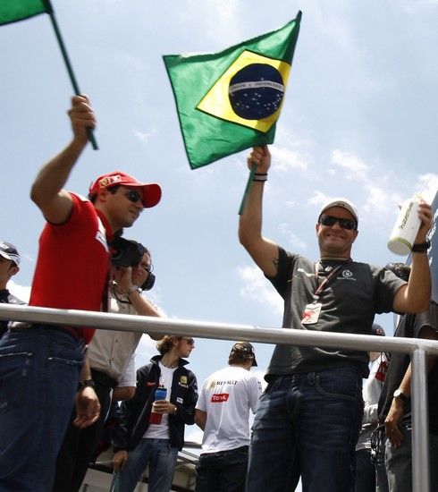 Rubens Barrichello a Felipe Massa | Foto: Sport