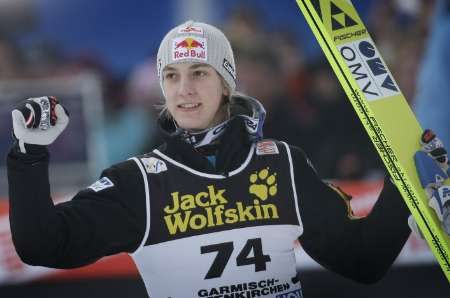 Schlierenzauer vyhrál úterní závod v Ga-Pa. Podaří se mu zopakovat celkový triumf na Turné z loňska? | Foto: Reuters