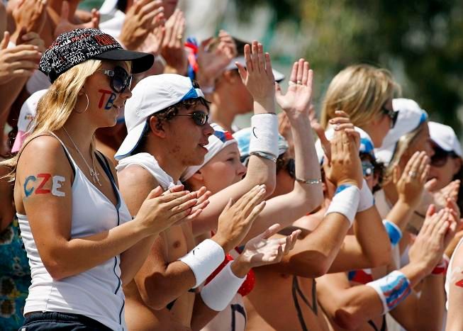 Fanoušci Tomáše Berdycha | Foto: Reuters