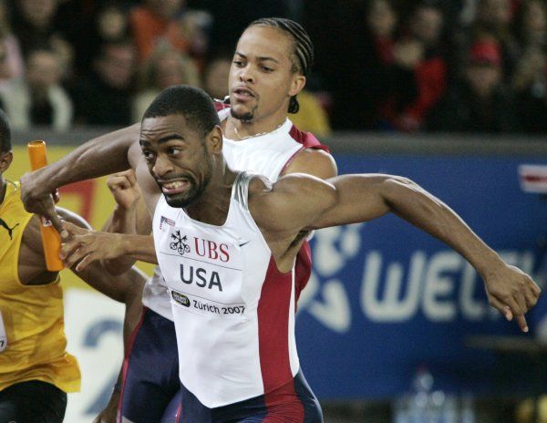 Zlatou tečkou Zlaté ligy v Curychu byla mužská štafeta 4x100 m. Hlavní hvězdou byl trojnásobný mistr světa Tyson Gay. | Foto: Reuters