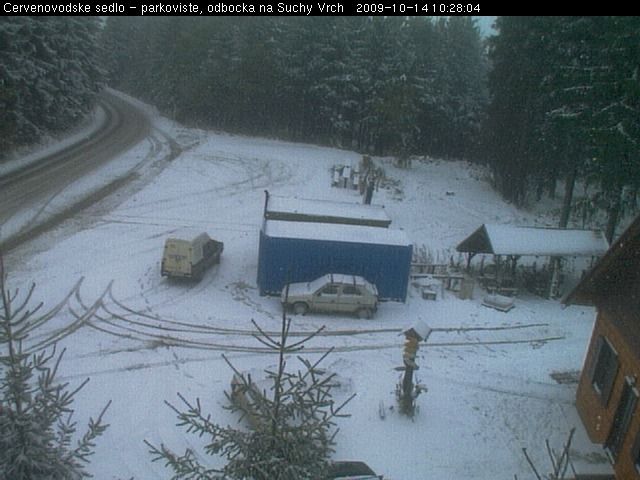 Parkoviště Červenovodské sedlo, odbočka na Suchý Vrch (Orlické Hory) | Foto: Repro internety.cz