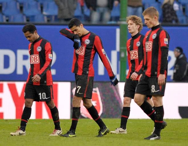 Smutní hráči Herthy Berlín | Foto: Reuters