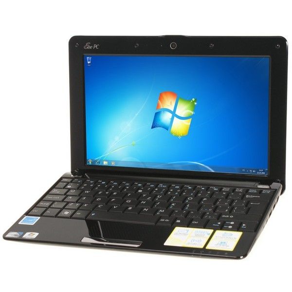 ASUS EEE PC 1005HA černý: Mini notebook Intel Atom N270, 10" LED 1024x600, RAM 1GB, 250GB, WiFi, BlueTooth, Webkamera, 6-čl. baterie, Windows 7 Starter Edition (1005HA-BLK025S) | Foto: Alza.cz