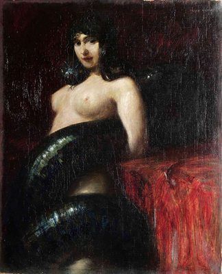 Hřích, Franz von Stuck, po 1893, Muzeum umění a řemesel, Záhřeb | Foto: Aktuálně.cz