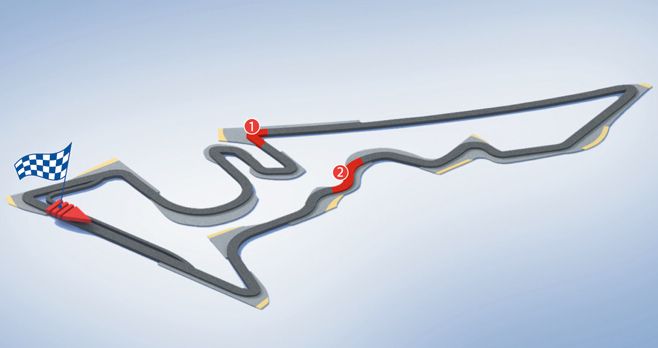 Circuit of The Americas - mapa okruhu.