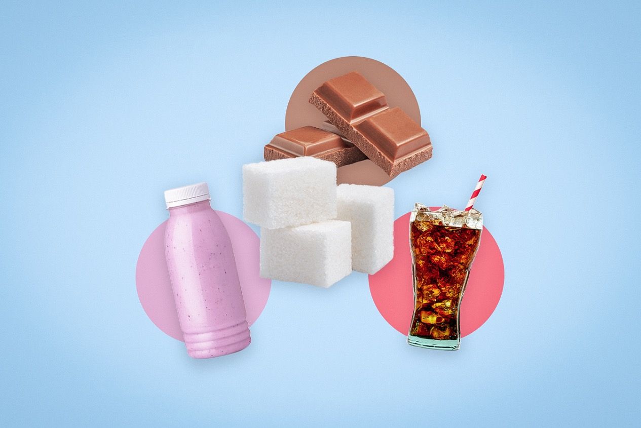 Czechs ruin their health with sugar.  The overview shows which foods contain the most