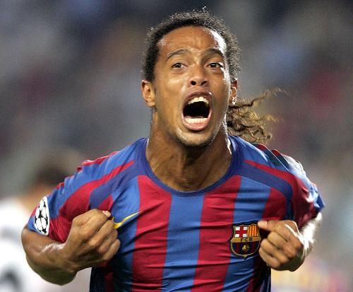 Ronaldinho v dresu FC Barcelona | Foto: ČTK / AP