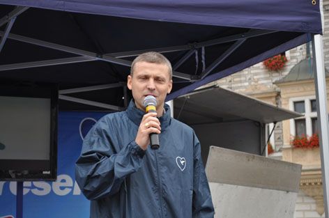 Roman Pekárek na předvolební kampani ODS v Kolíně | Foto: www.romanpekarek.cz