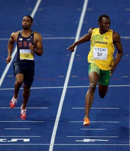 Usain Bolt - zlato a světový rekord | Foto: Reuters