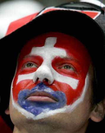 A tady další důkaz, že v hledišti Slovensko vítězilo... | Foto: Reuters