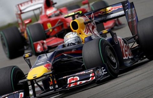 Sebastian Vettel dojel při domácí GP druhý | Foto: Sport