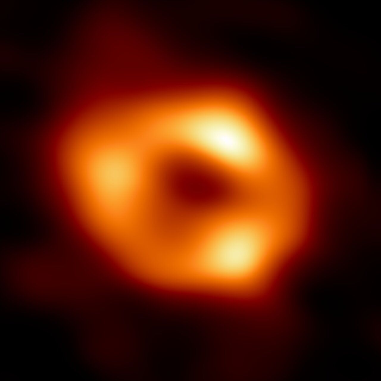 We already know what it looks like, astronomers rejoice.  They published the first photo of “our” black hole