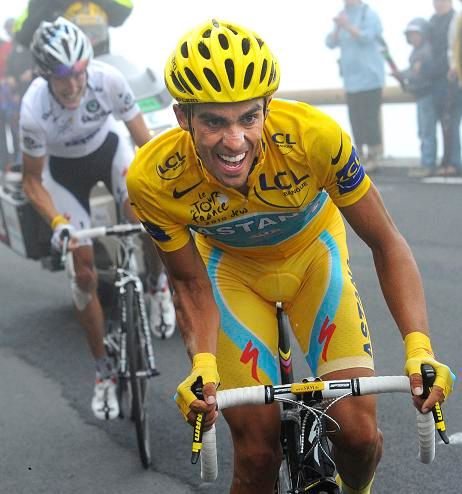 Také Alberto Contador zkusil únik, nevyšel. | Foto: Sport