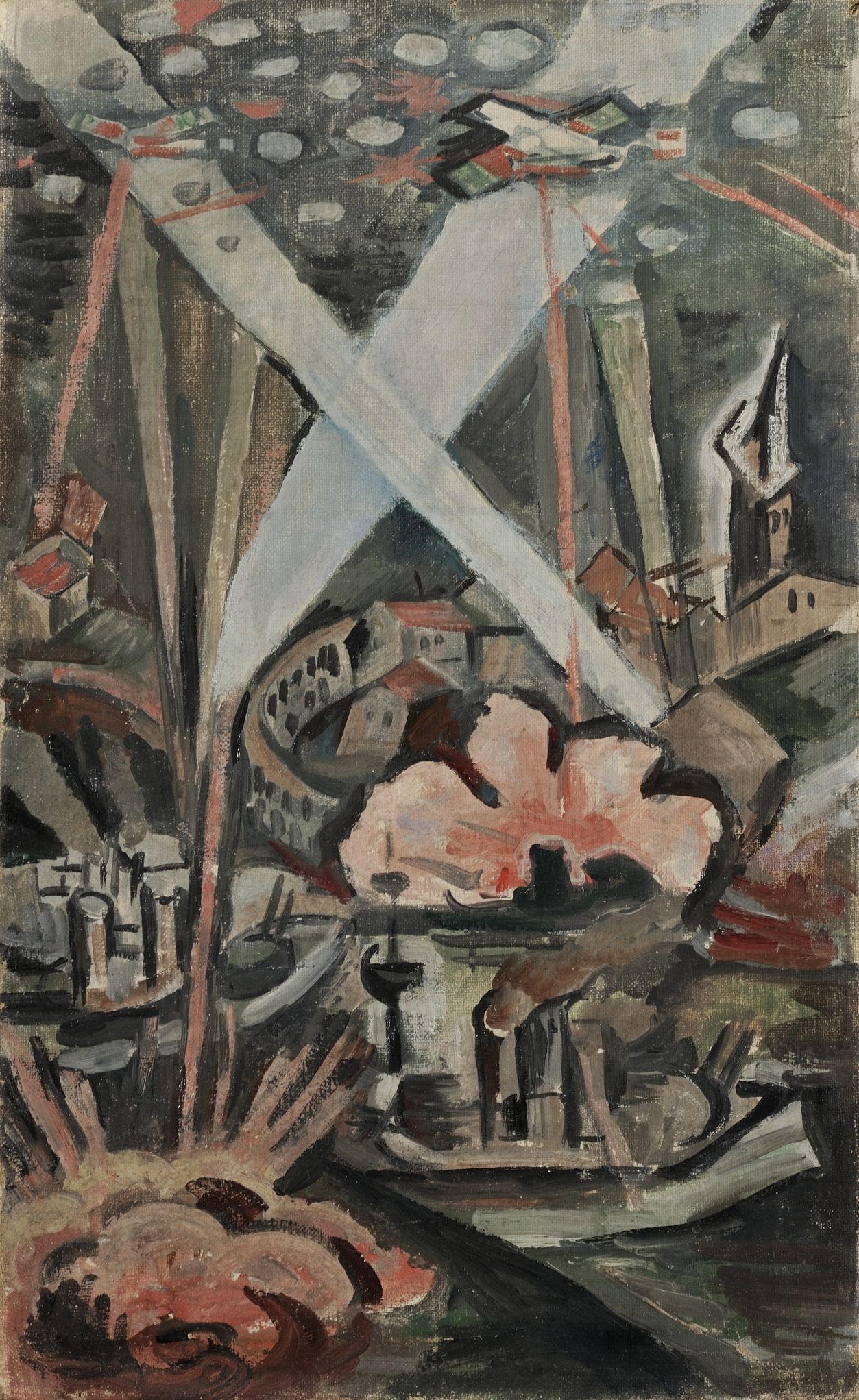 Bohumil Kubišta: Nálet na Pulu, 1915.