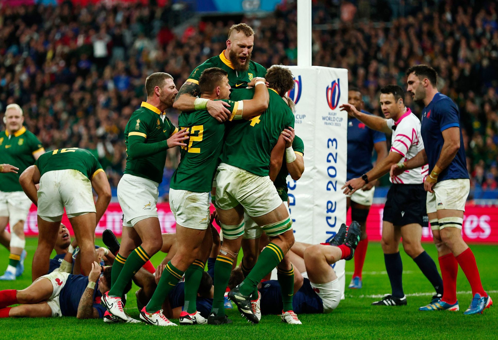 Thrilling battle and heartbreak in Paris.  The Springboks eliminated France, decided by a single point