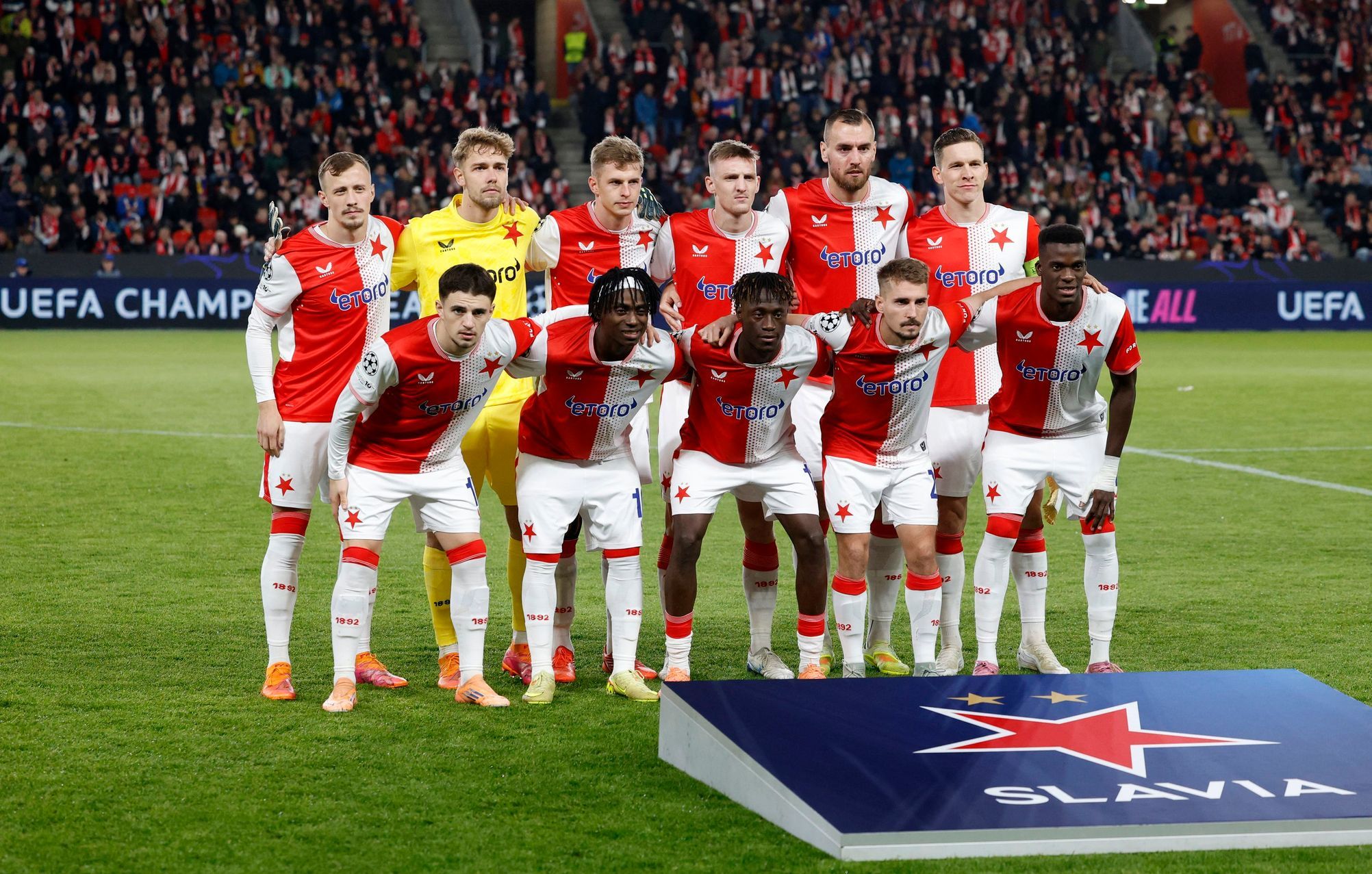 Slavia - Arsenal 0:0. Sešívaní začali nebojácně, Markovič vytáhl první velký zákrok