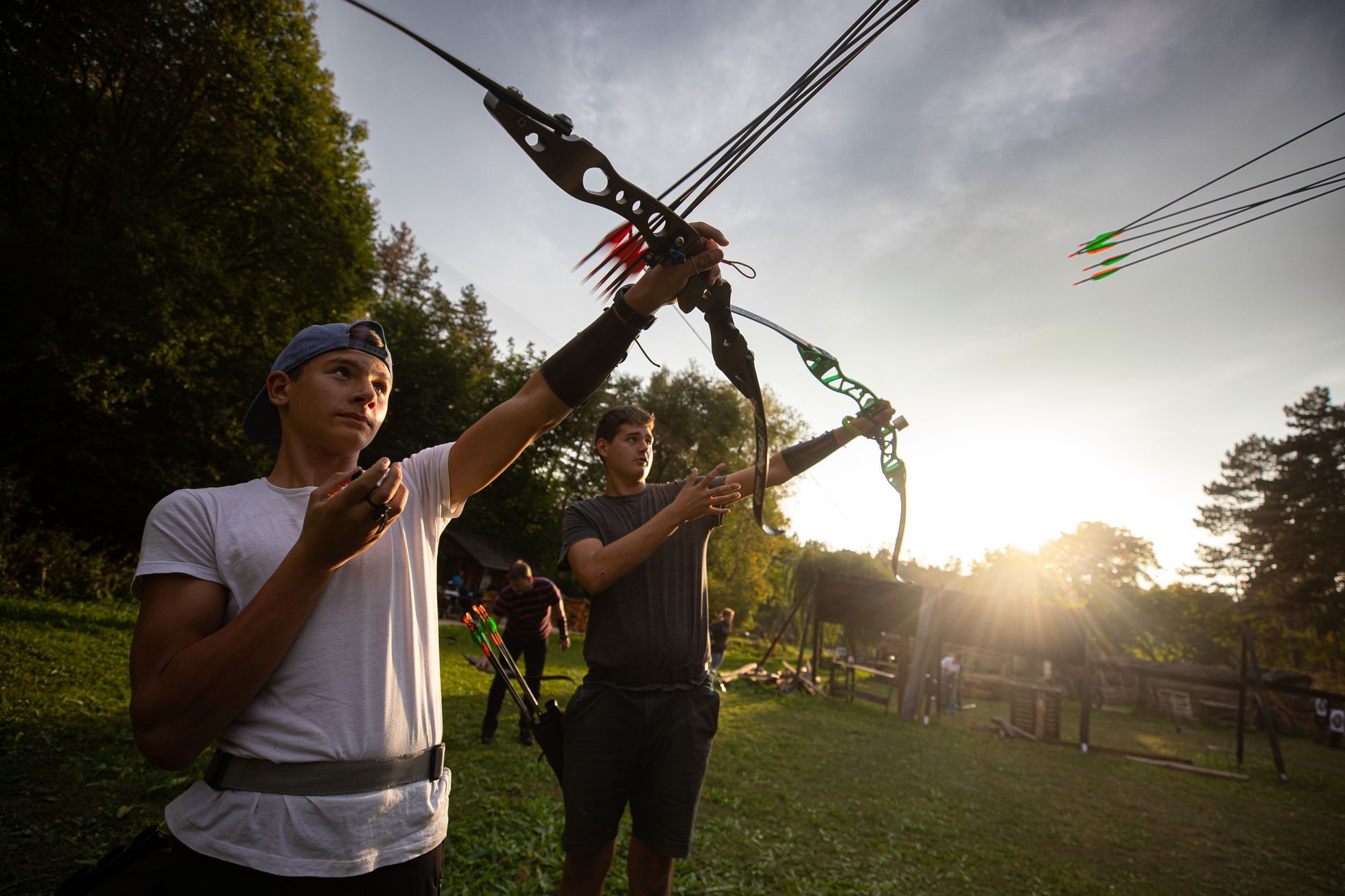 Fast arrows.  Children and the oldest can learn to shoot a bow