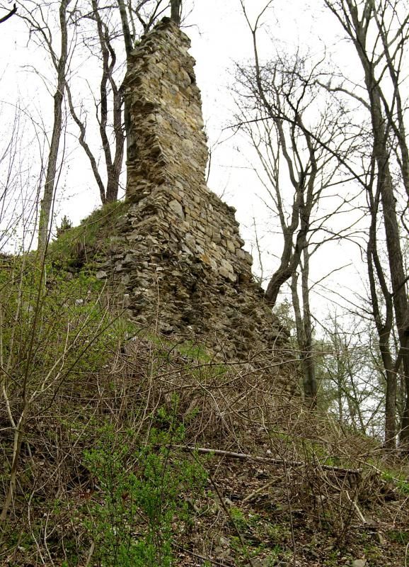 ... a jihovýchodní torzo zříceniny hradu Brandýs nad Orlicí před obnovou... | Foto: Fotoarchiv Národního památkového ústavu