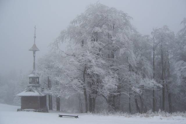 Zasněžená kaplička na Pustevnách. | Foto: Jan Čada ml.