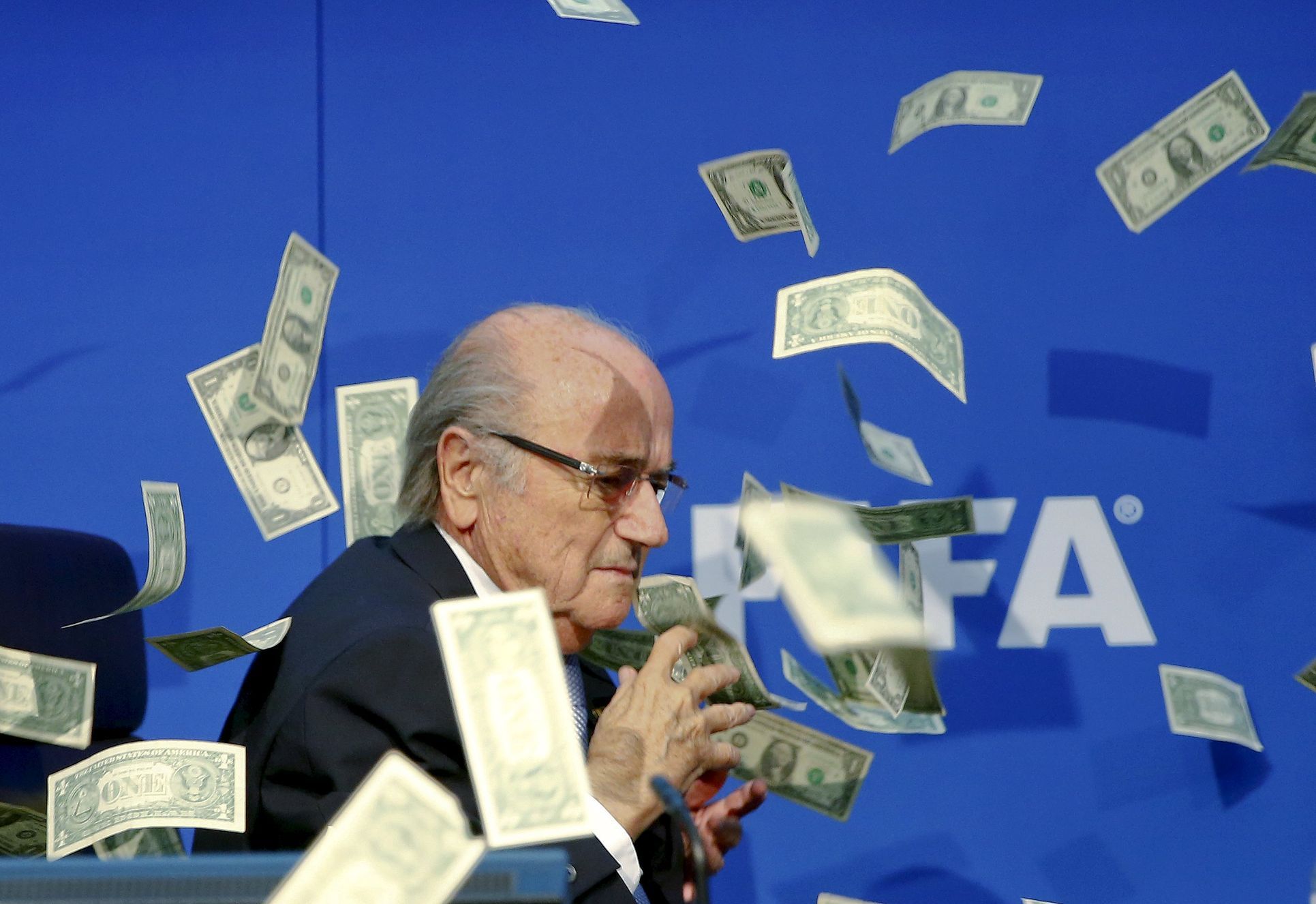 Another tough punishment for Blatter.  He must not be in football for another six years, he will pay a million