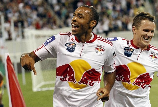 Henry se raduje ze vstřelené branky, své první v dresu New Yorku Red Bulls. | Foto: Reuters