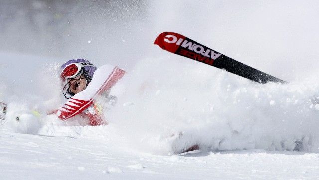 Rakušanka Michaela Kirchgasserová první kolo nedokončila. | Foto: Reuters